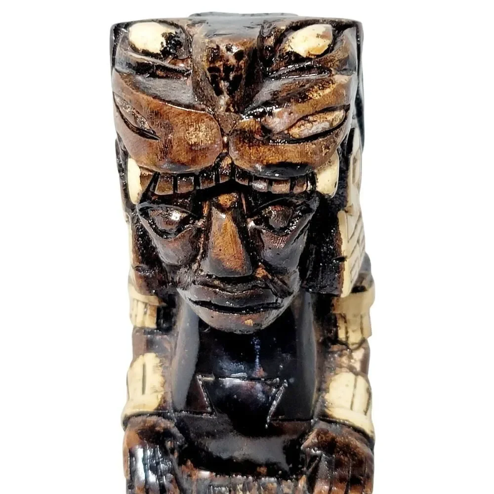 Tiki Vintage Hand Carved‎ Wood Wooden Carving Bar Totem Statue